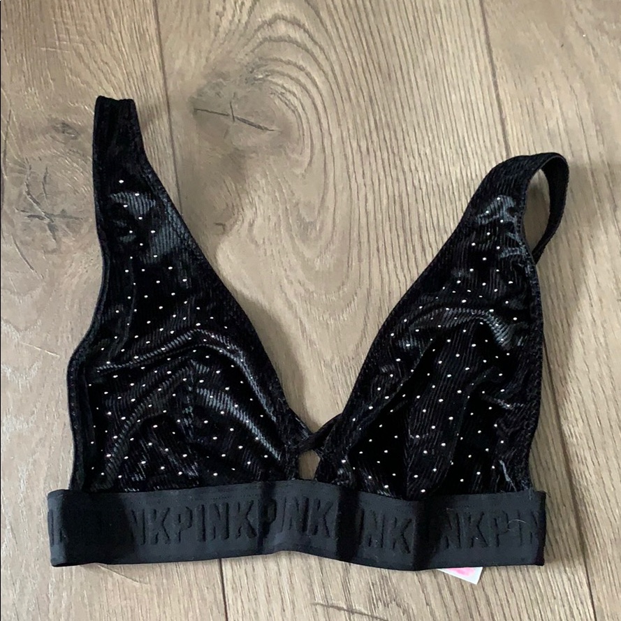 Black, Sequins Bralette